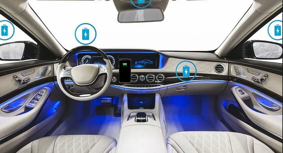 تقنية جديدة تسمح بـ شحن الهاتف الذكي لاسلكياً من أي مكان داخل السيارة